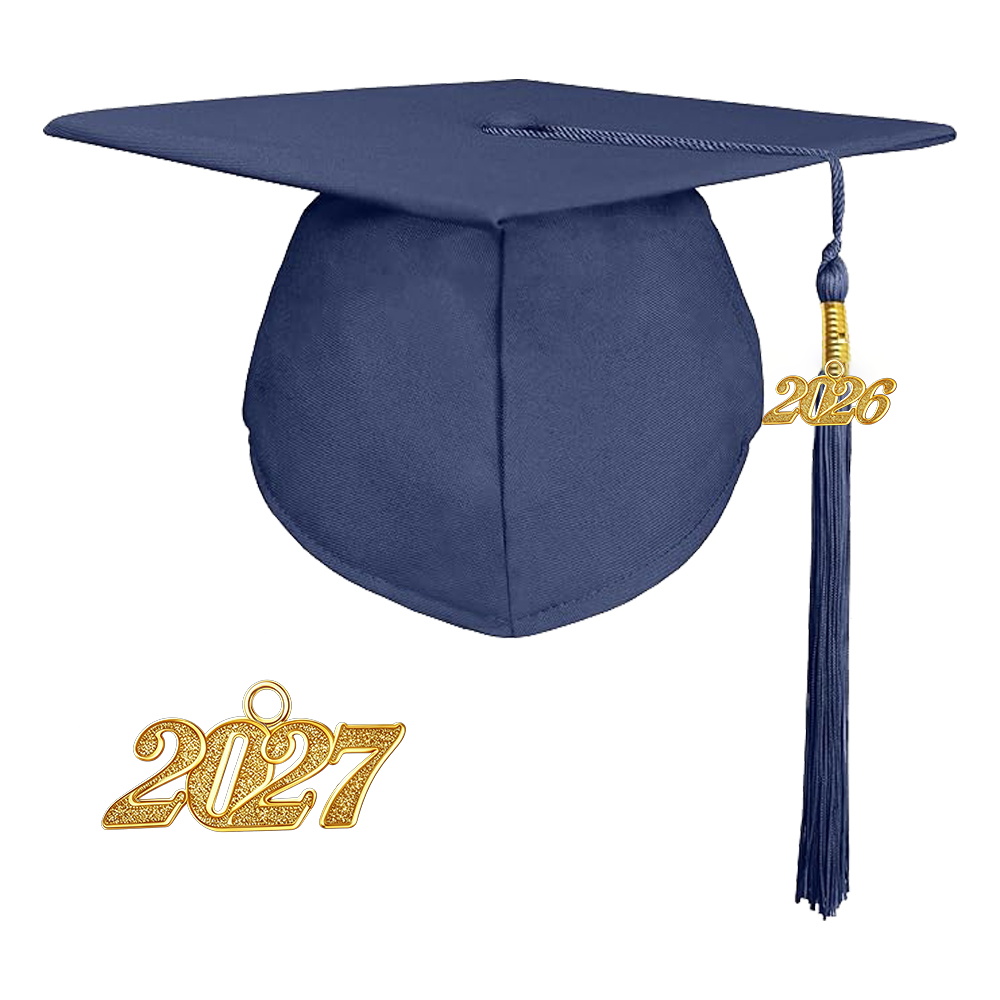 Unisex Matte Bachelor Graduation Cap For High School College Academic Graduation University Graduation Ceremony