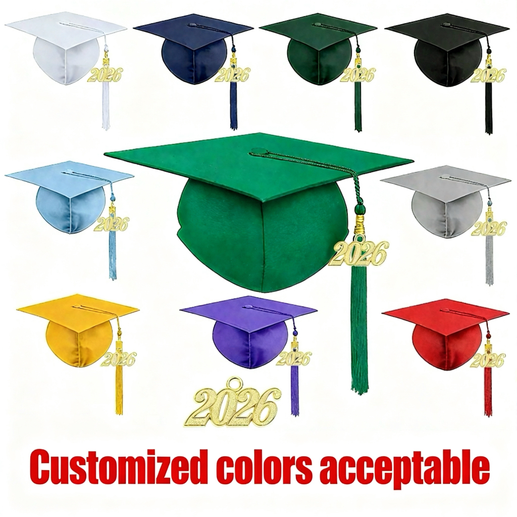 Unisex Matte Bachelor Graduation Cap For High School College Academic Graduation University Graduation Ceremony