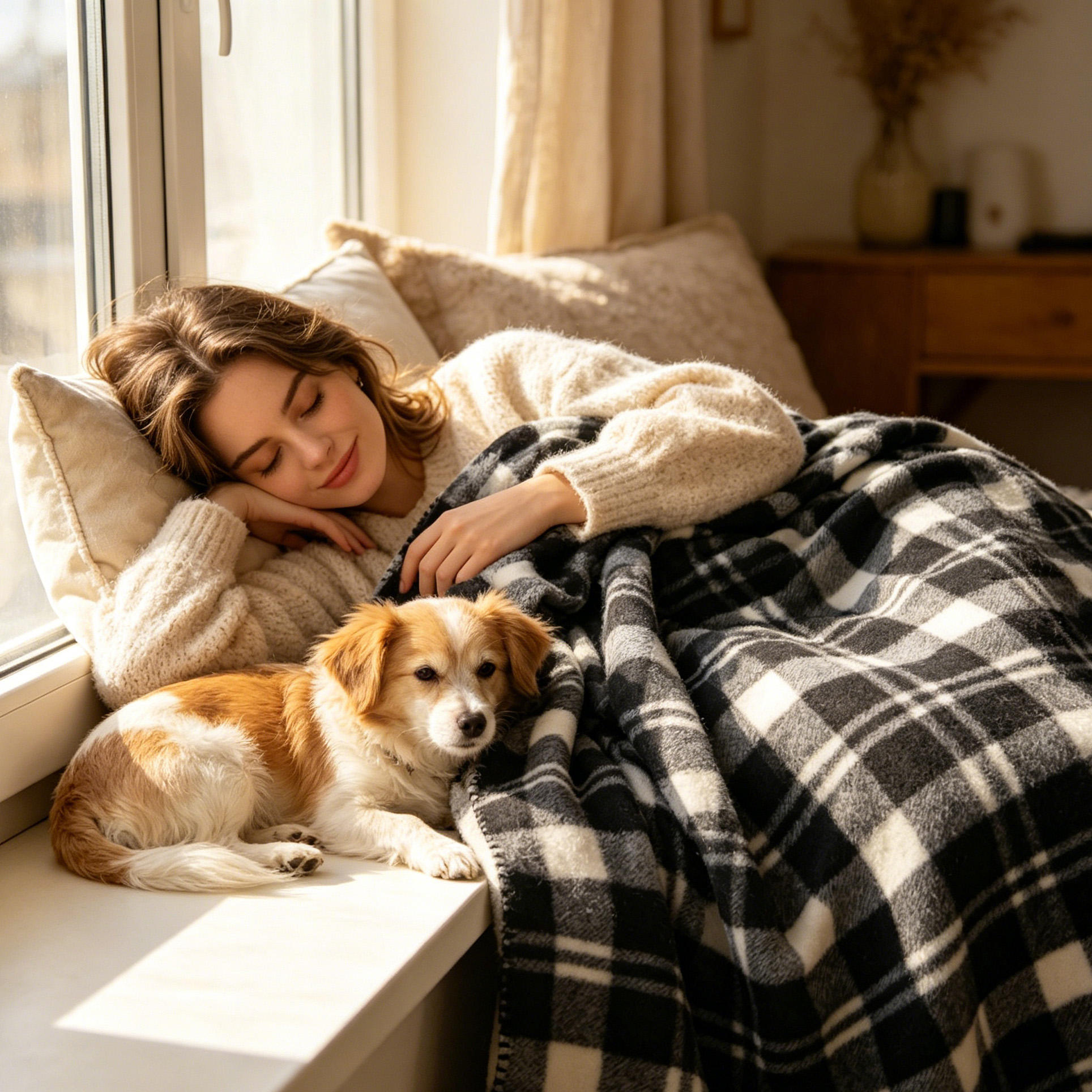Customized Luxury Polyester Portable Checkered Plaid Double Sided Polar Fleece Blanket Lightweight Comfortable Throw Blanket