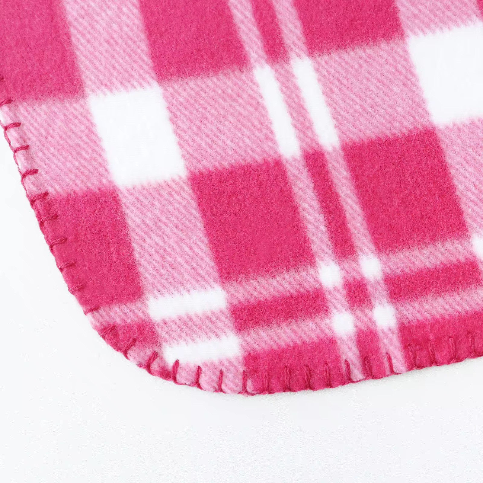 Customized Luxury Polyester Portable Checkered Plaid Double Sided Polar Fleece Blanket Lightweight Comfortable Throw Blanket