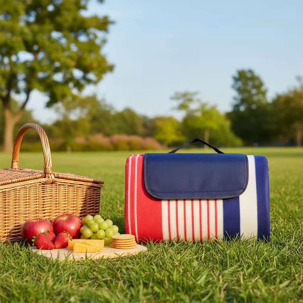 Customized Camping Blanket Beach Picnic Mat Sandproof Waterproof Outdoor Blanket For Traveling