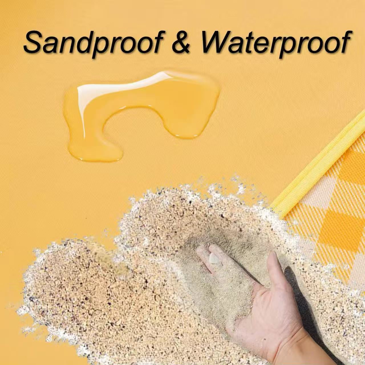 Customized Camping Blanket Beach Picnic Mat Sandproof Waterproof Outdoor Blanket For Traveling