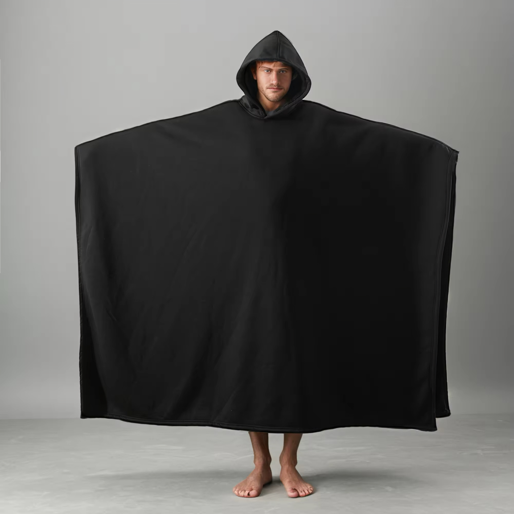 Customized Giant Pocket Sherpa Wearable TV Blanket Oversized Hoodie Blanket