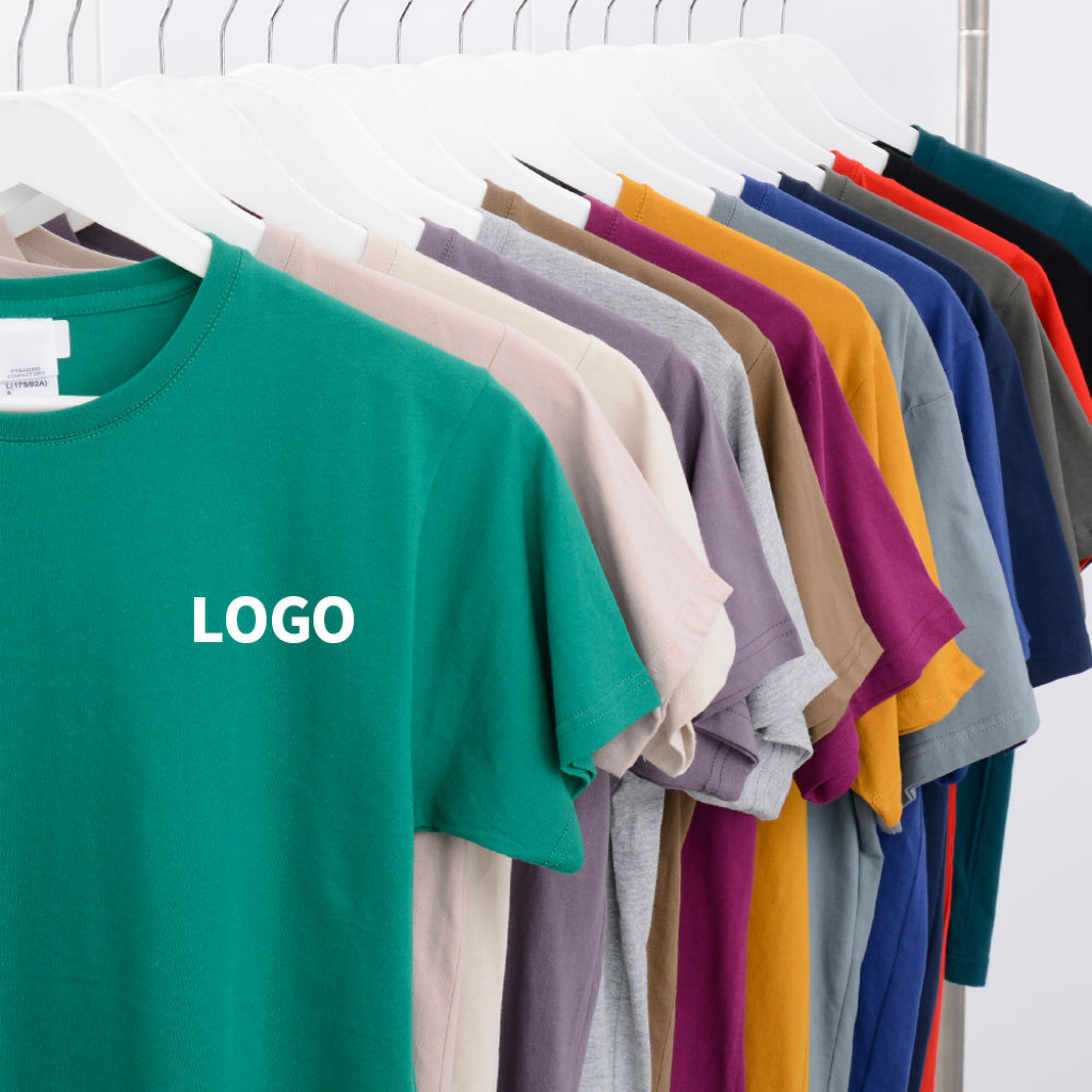 Wholesale Unisex Customized Logo 100% Cotton Blank T-Shirts