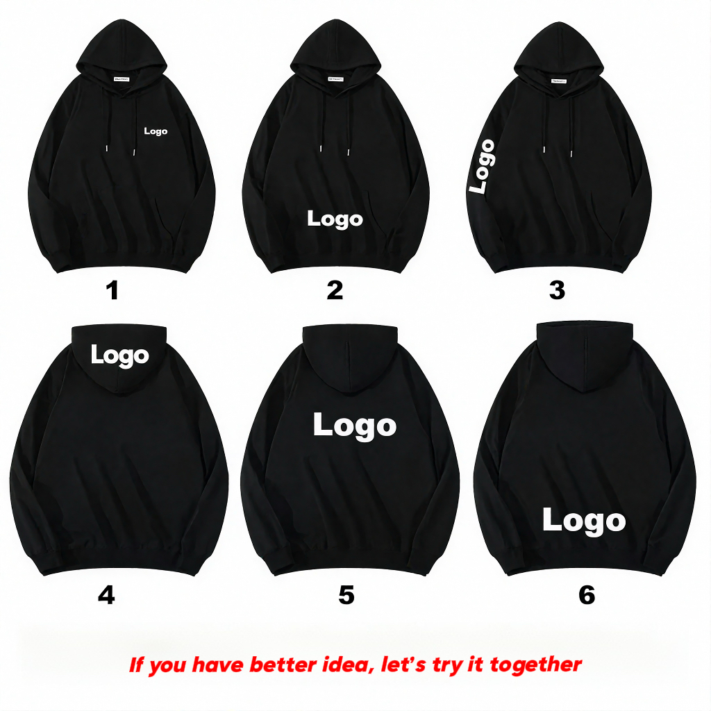 Wholesale Unisex Customized Logo Heavyweight Hoodies Sweatshirts