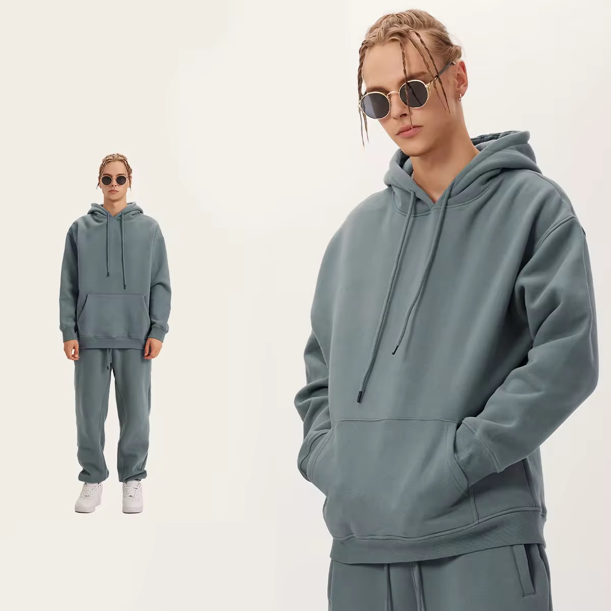 Wholesale Unisex Customized Logo Heavyweight Hoodies Sweatshirts