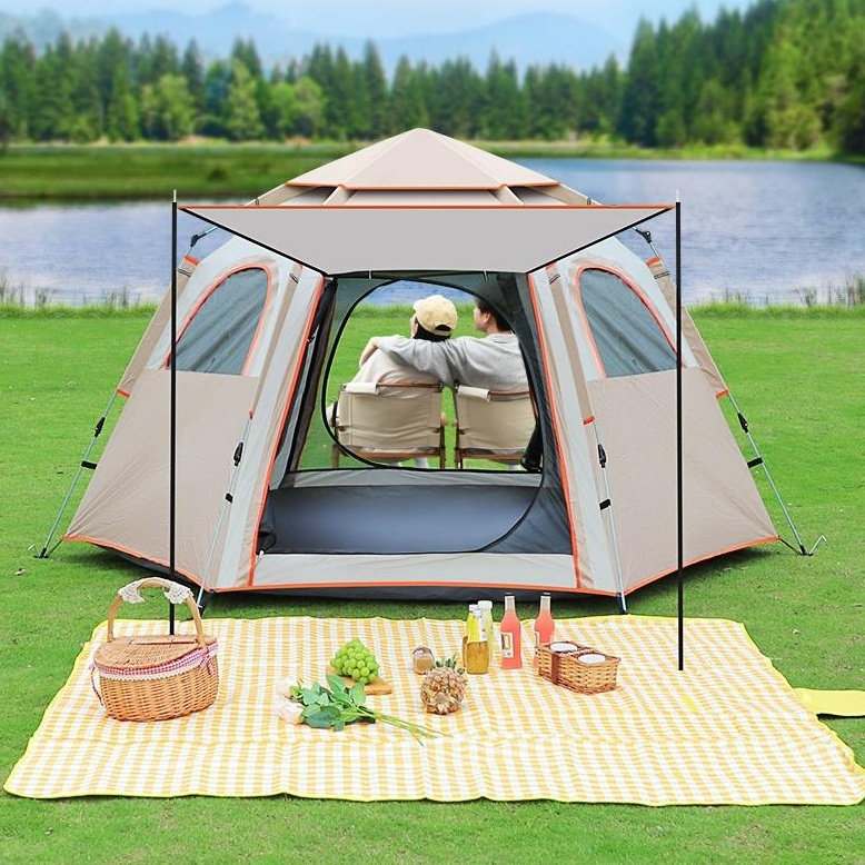 Customized Foldable Oversized Rainproof Automatic Camping Tent Waterproof Portable Shelter Outdoor Tent