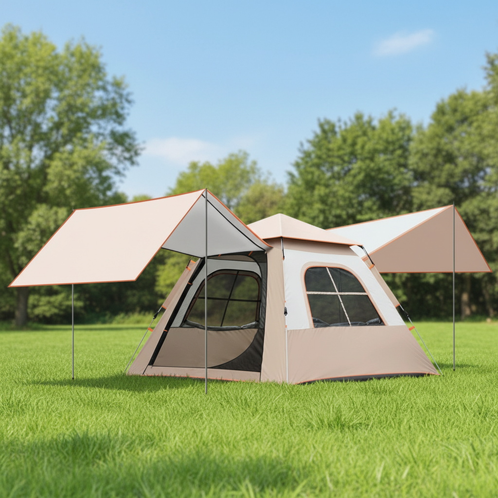 Customized Foldable Oversized Rainproof Automatic Camping Tent Waterproof Portable Shelter Outdoor Tent