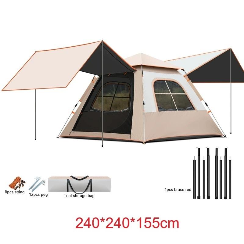 Customized Foldable Oversized Rainproof Automatic Camping Tent Waterproof Portable Shelter Outdoor Tent