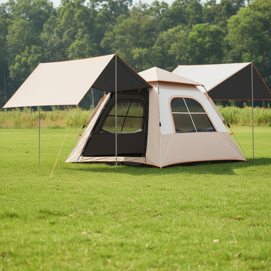 Customized Foldable Oversized Rainproof Automatic Camping Tent Waterproof Portable Shelter Outdoor Tent