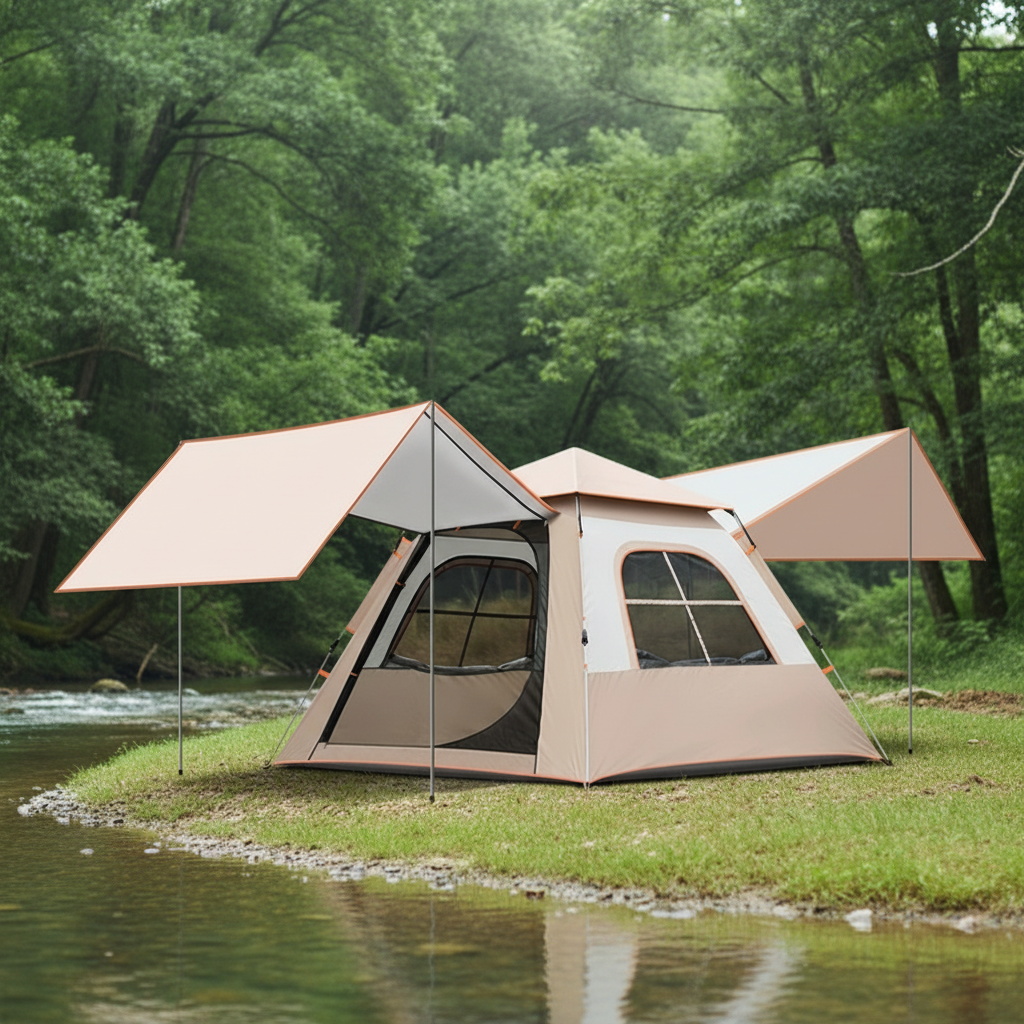 Customized Foldable Oversized Rainproof Automatic Camping Tent Waterproof Portable Shelter Outdoor Tent
