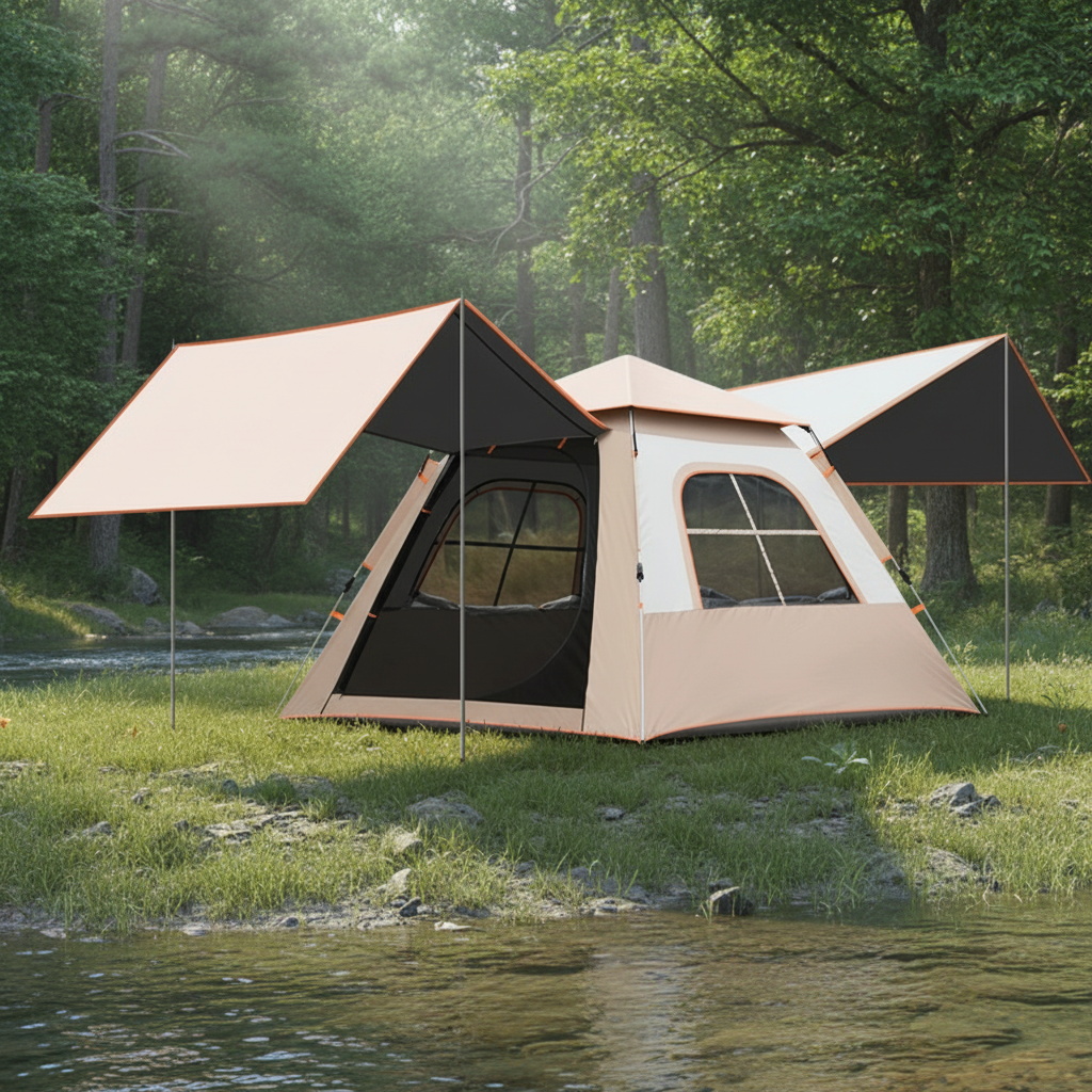 Customized Foldable Oversized Rainproof Automatic Camping Tent Waterproof Portable Shelter Outdoor Tent