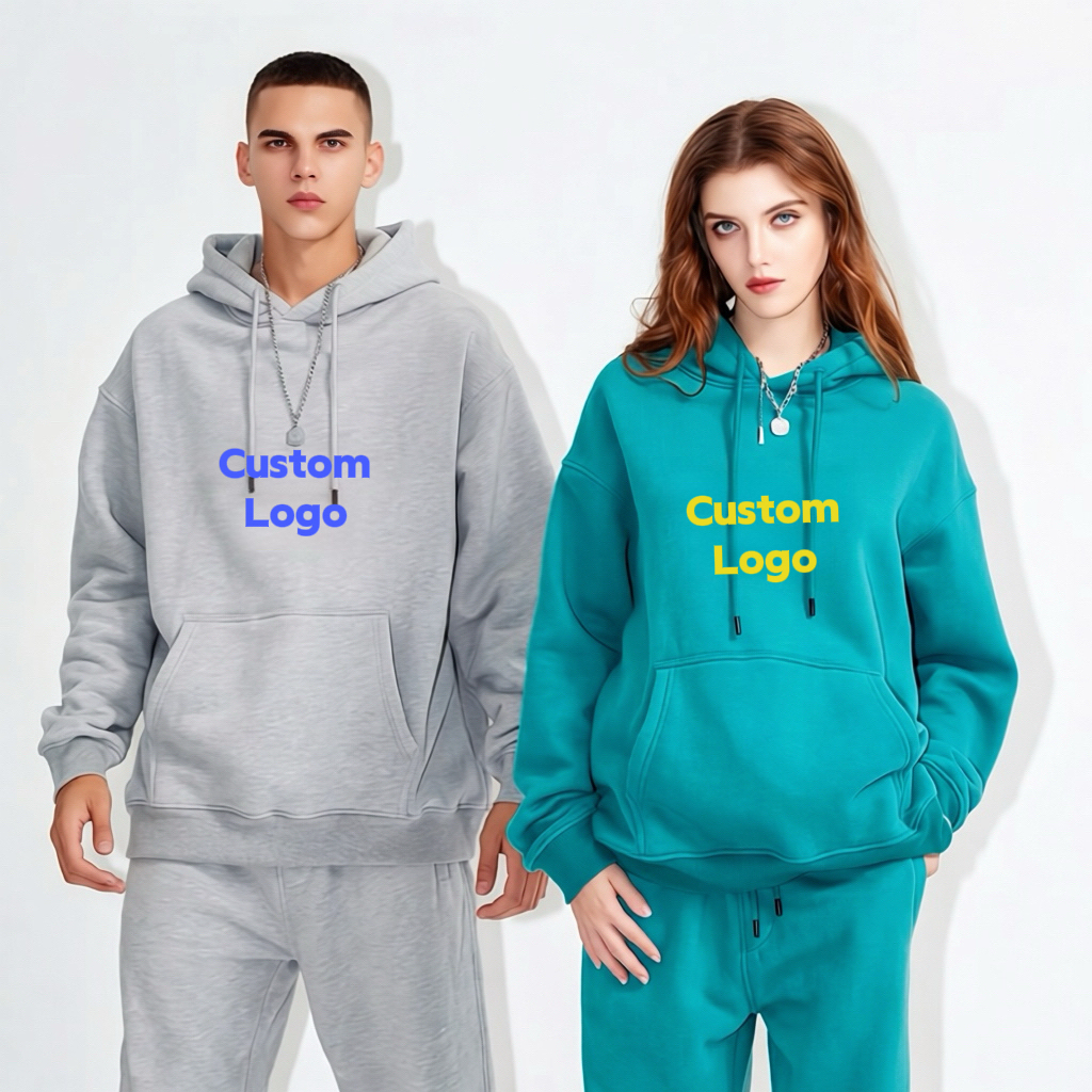 Wholesale Unisex Customized Logo Heavyweight Hoodies Sweatshirts
